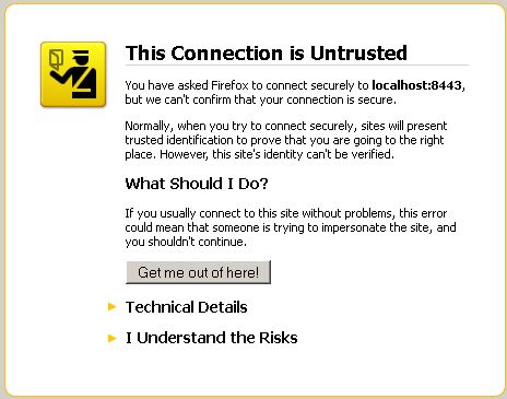 Connection Untrusted